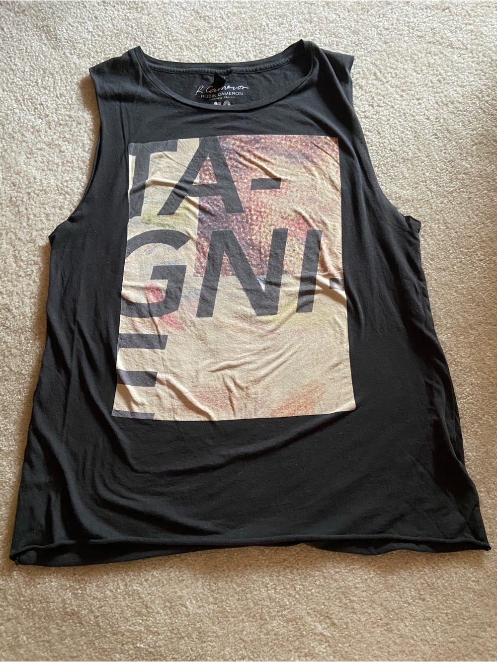 Rodriguez Cameron Black Graphic Tank